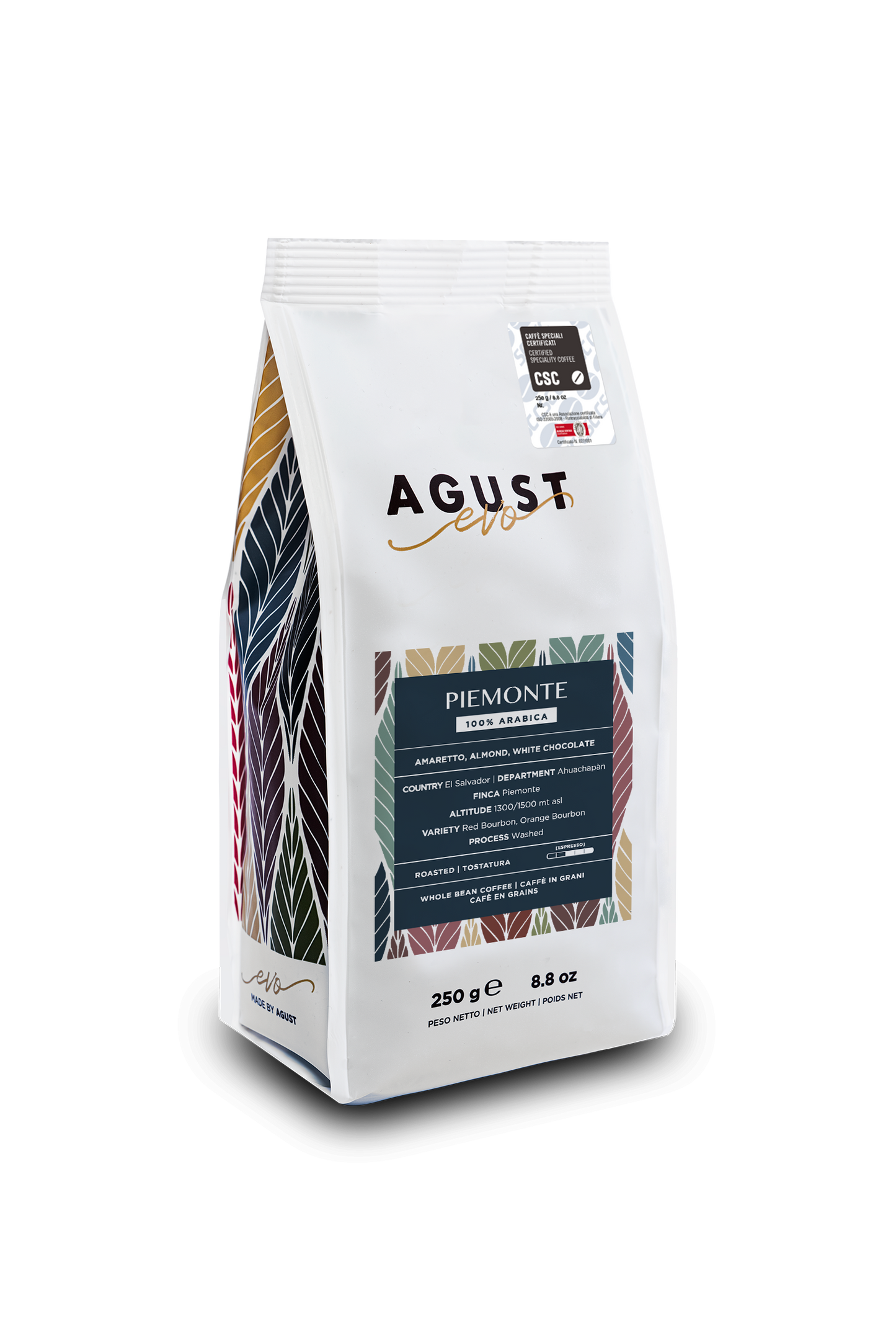 Agust Piemonte – El Salvador Specialkaffe 250gr Kaffebønner