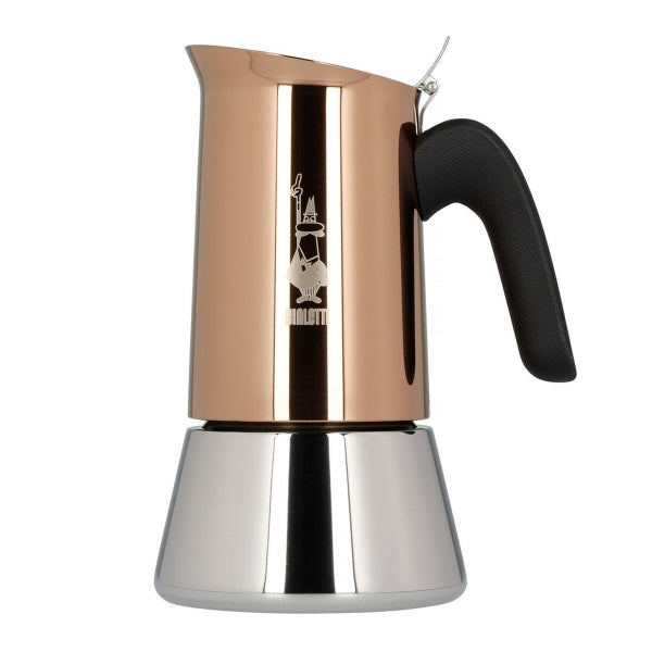 Italian Coffee pot Bialetti 4 Skodelice Copper Stainless steel 200 ml