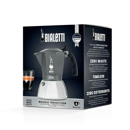 Italian coffee pot Bialetti Brikka Aluminum