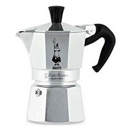 Italian Coffee Pot Bialetti Moka Express Aluminum 2 Skodelice