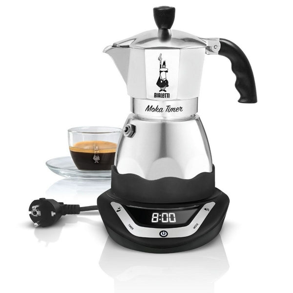 Italiensk Elektrisk Espresso - Kaffekande Bialetti Moka Timer