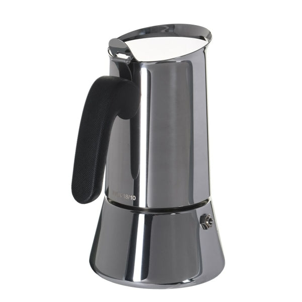 Italian Coffee Pot Bialetti Silver Stainless Steel 240 ml 6 Cups