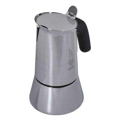 Italian Coffee Pot Bialetti Silver Stainless Steel 240 ml 6 Cups