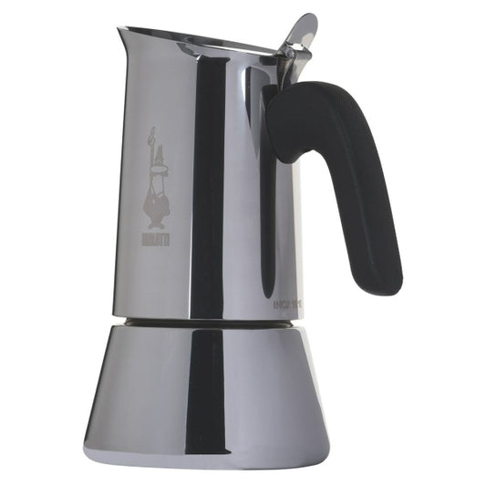 Italian Coffee Pot Bialetti Silver Stainless Steel 240 ml 6 Cups