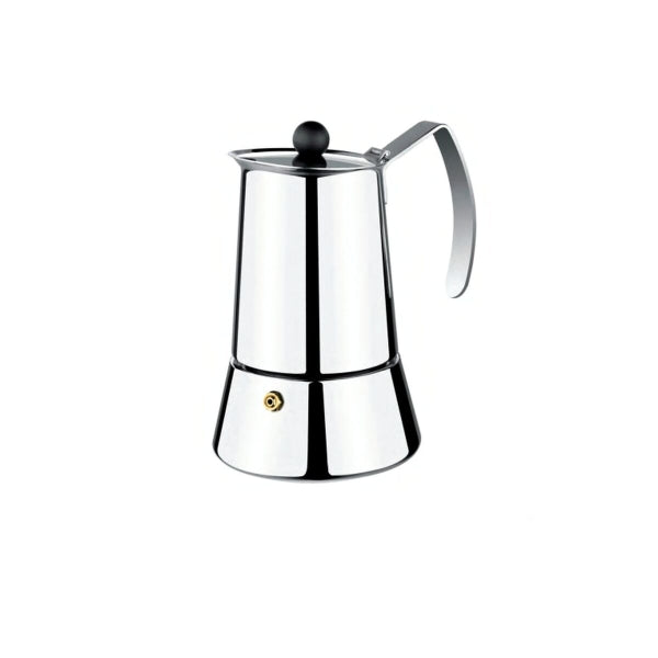 Italian Coffee pot Monix M630006 Silver 6 Cups Stainless steel