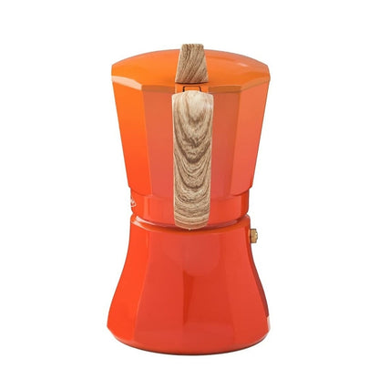 Italiensk Kaffekande Oroley Petra 6 Kopper Orange Aluminium