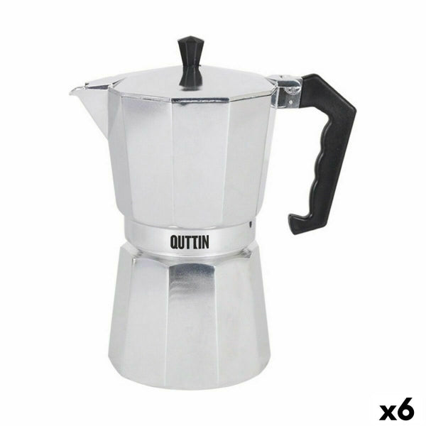 Italian Coffee pot Quttin 12 Skodelice Aluminum (6 units)