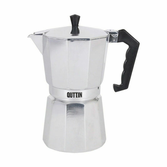 Italian Coffee Pot Quttin 9 Cups Aluminum (6 units)