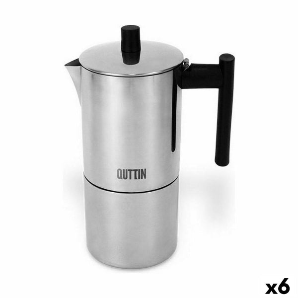 Italian Coffee pot Quttin Stainless steel 4 Skodelice (6 units)