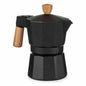 Italian Coffee pot Wood Aluminum 150 ml