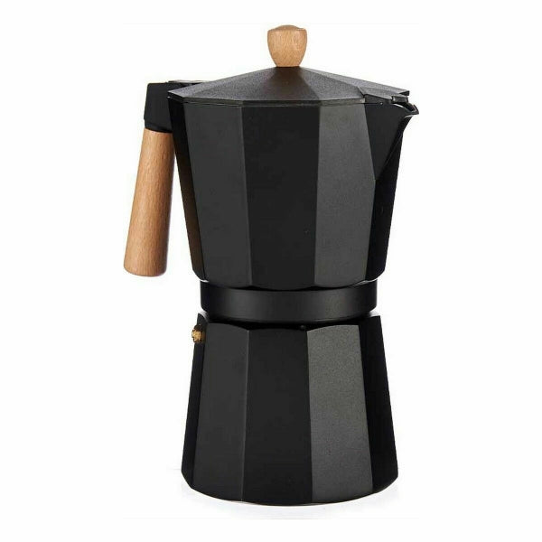 Italian Coffee pot Wood Aluminum 650 ml