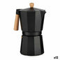 Italian Coffee pot Wood Aluminum 650 ml