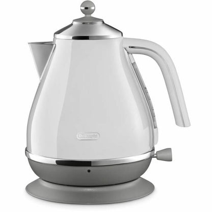 DeLonghi Wasserkocher Weiß Edelstahl 1,7 L 2000 W