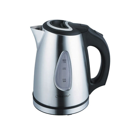 Feel Maestro Kettle MR-029New White Black Stainless steel 1600 W 1 L