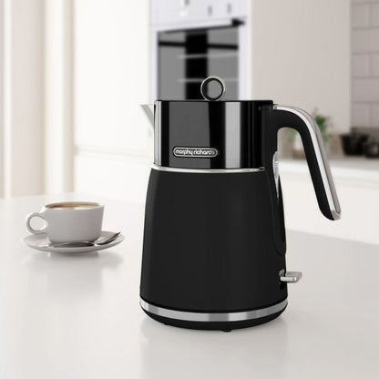 Morphy Richards Signature Kettle Black Silver 2200 W 1.5 L