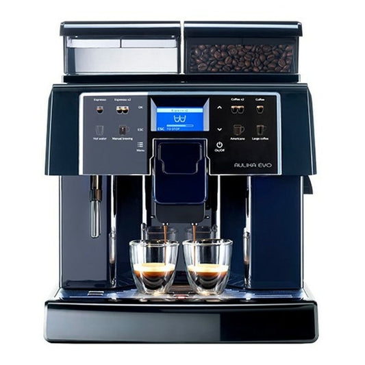 Eldom Aulika EVO Super automatische Kaffeemaschine Blau Schwarz Schwarz/Blau 1400 W 2 Skodelice