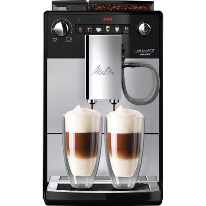 Melitta Latticia F300-101 Superautomatische Kaffeemaschine, Schwarz Silber, 1450 W, 1,5 L