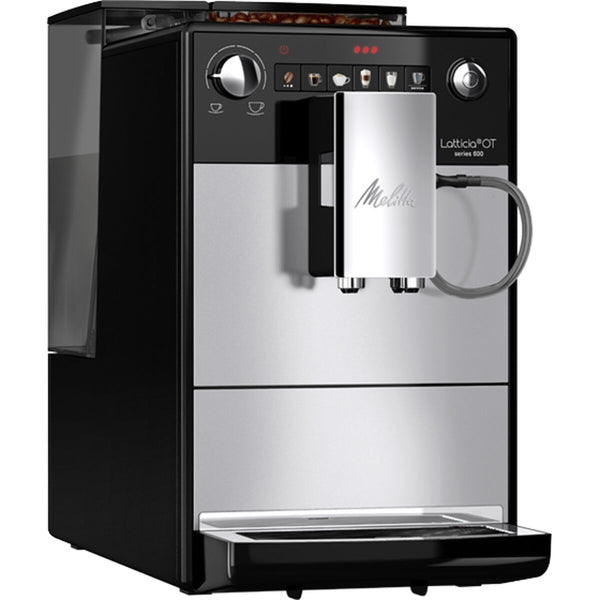 Melitta Latticia F300-101 Superautomatische Kaffeemaschine, Schwarz Silber, 1450 W, 1,5 L