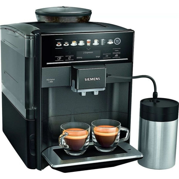 Siemens AG TE653M19RW Super automatic coffee machine Black 1500 W 15 bar 300 g 1.7 L