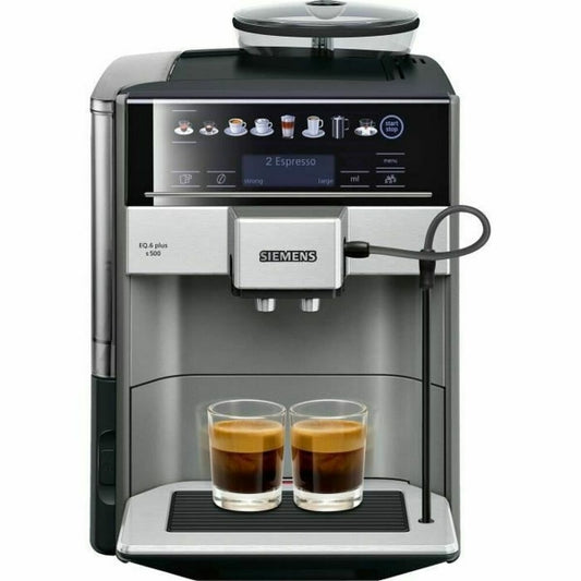 Siemens AG TE655203RW Super automatic coffee machine Black Gray Silver colored 1500 W 19 bar