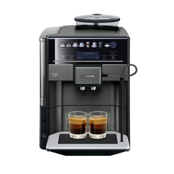 Siemens Superautomatische Kaffeemaschine AG TE657319 Schwarz Grau 1500 W 2 Skodelice 1,7 L